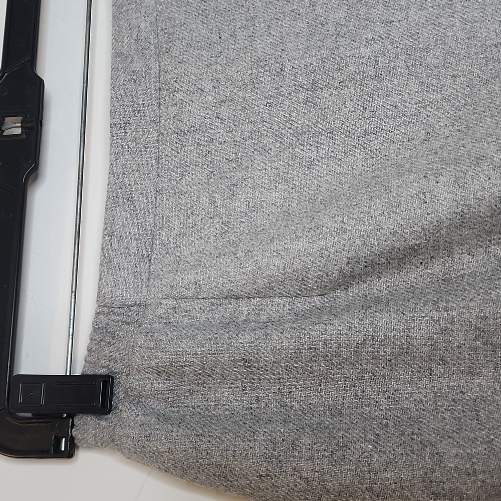 Vintage size 14 light gray wool blend a line skirt - Picture 2 of 10